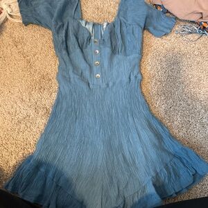 Elegant Blue Romper